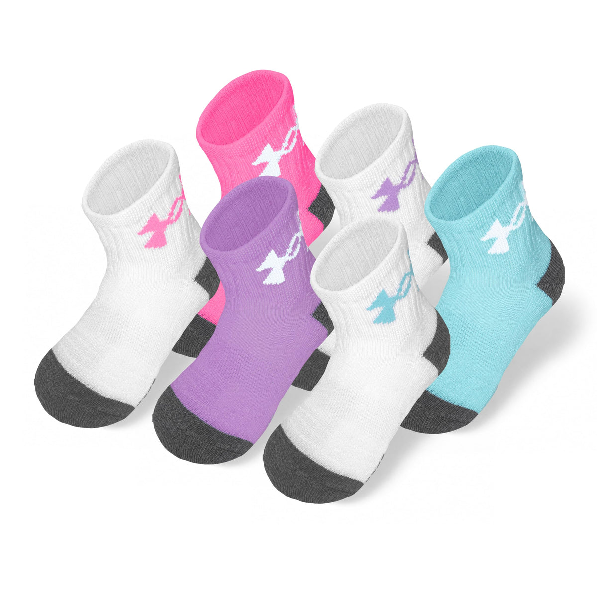Under Armour girls Multi Pack Quarter Sock