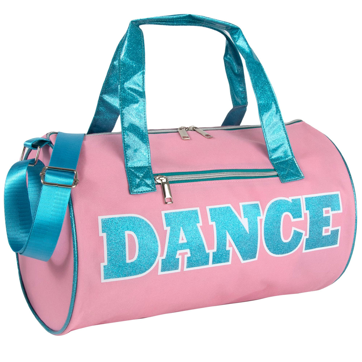 Dance Duffle Bags for Dancers, Girls, Teens, and Student Athletes, Fun Dance Workout Duffel Bag for Girls and Boys (Purple/Pink)
