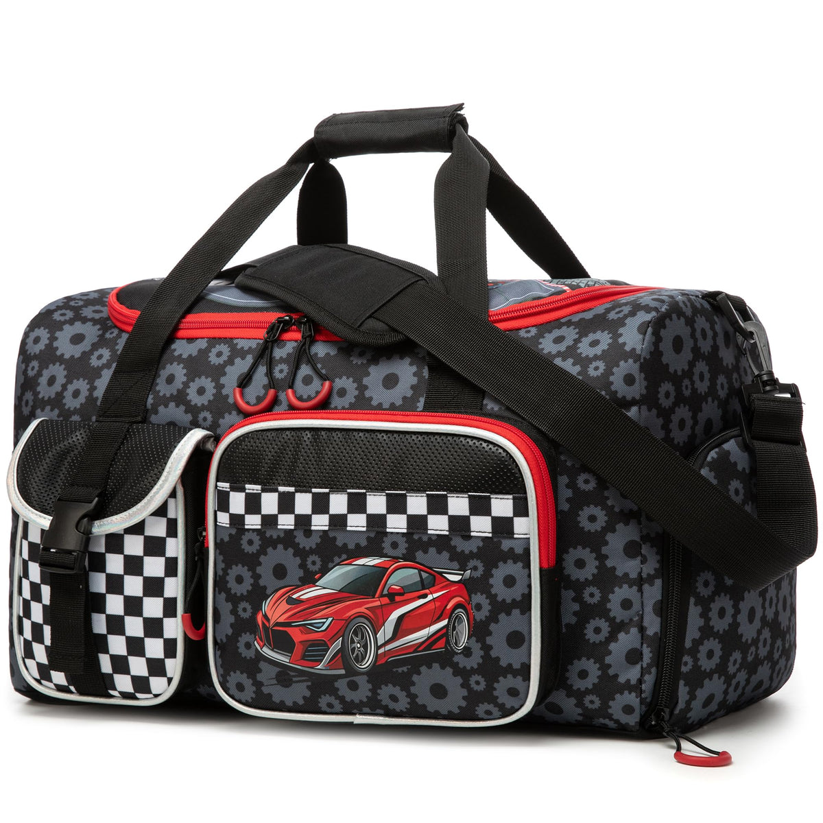 Kids Duffle Bag Boys Overnight Bag for Kids Weekender Travel Bags for Boys Sports Gym Tennis Bags with Shoe Compartment
