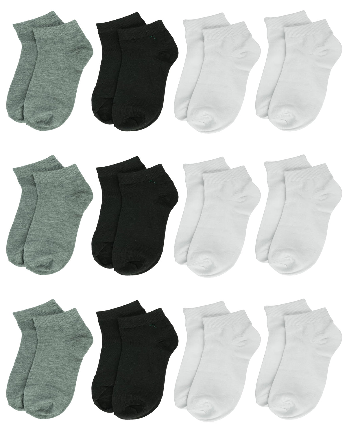 Gelante 12 Pairs Girl Children Toddler Kids Cotton Ankle Socks