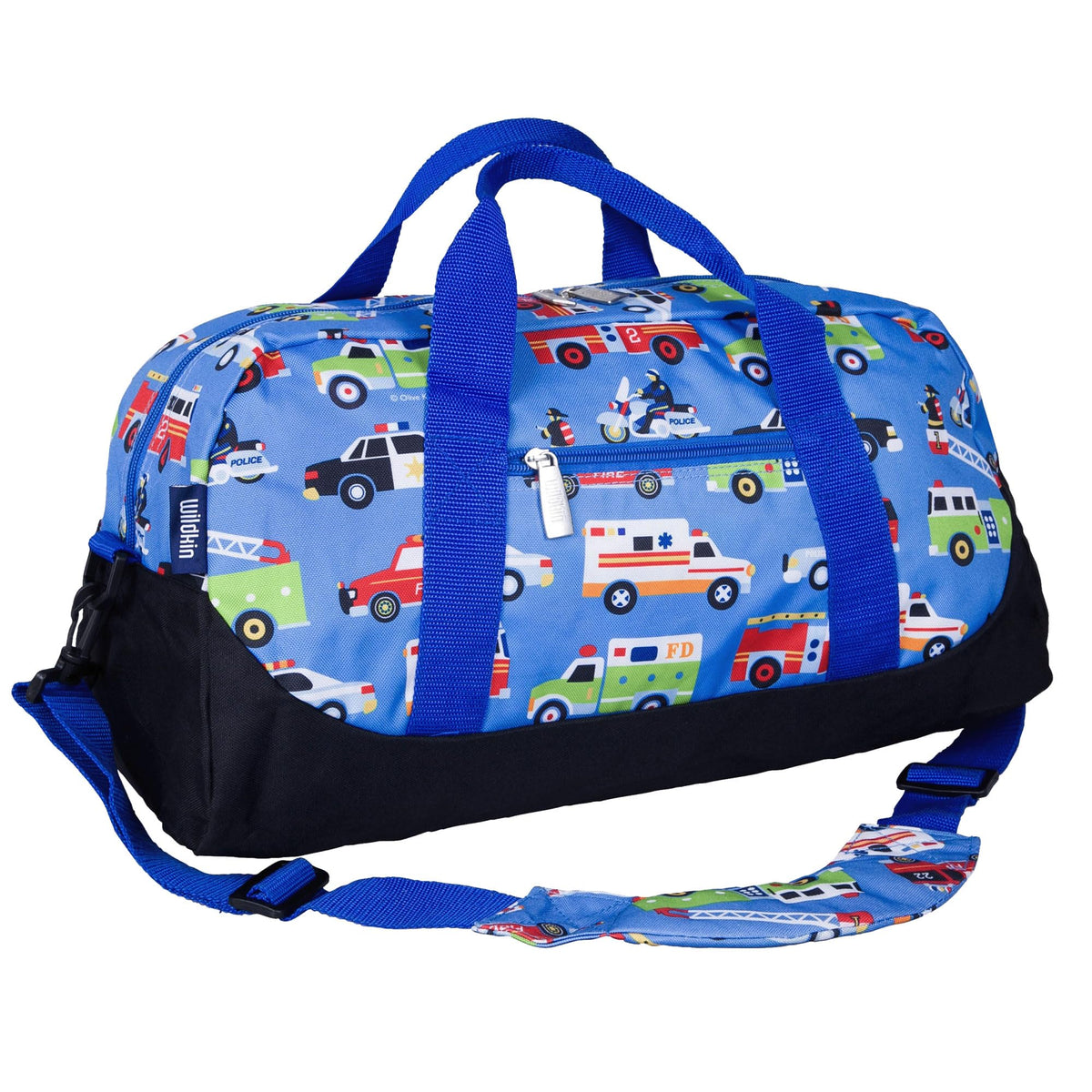 Wildkin Overnighter Duffel Bag for Kids, Trains, Planes, and Trucks