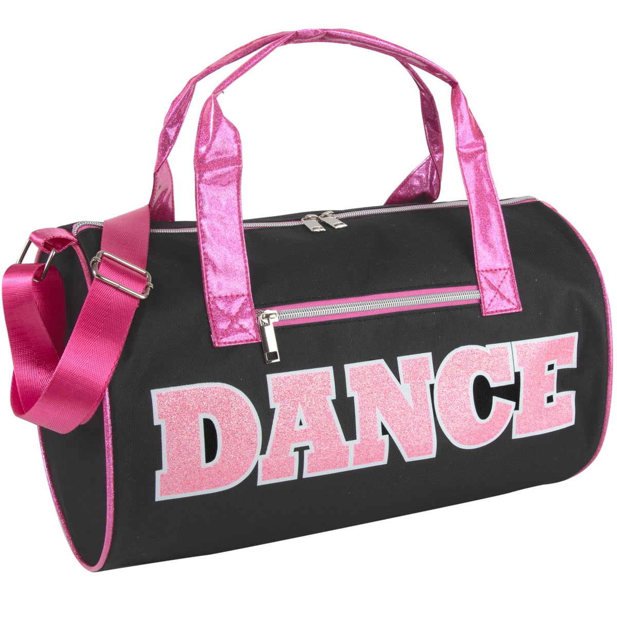 Dance Duffle Bags for Dancers, Girls, Teens, and Student Athletes, Fun Dance Workout Duffel Bag for Girls and Boys (Purple/Pink)