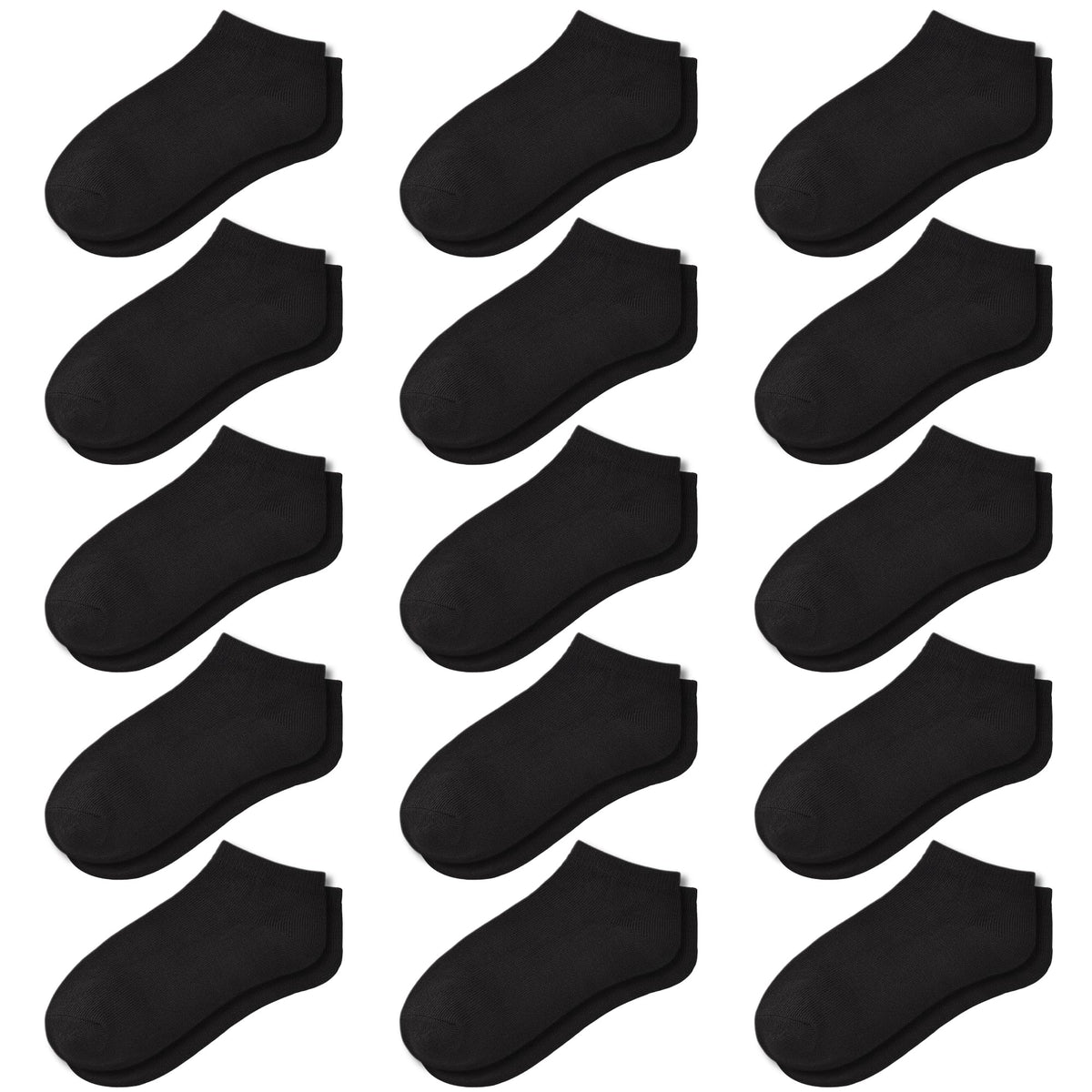 GENTABY 15 Pairs Toddler Socks for Kids Boys Low Cut Ankle Socks 1-13 Years