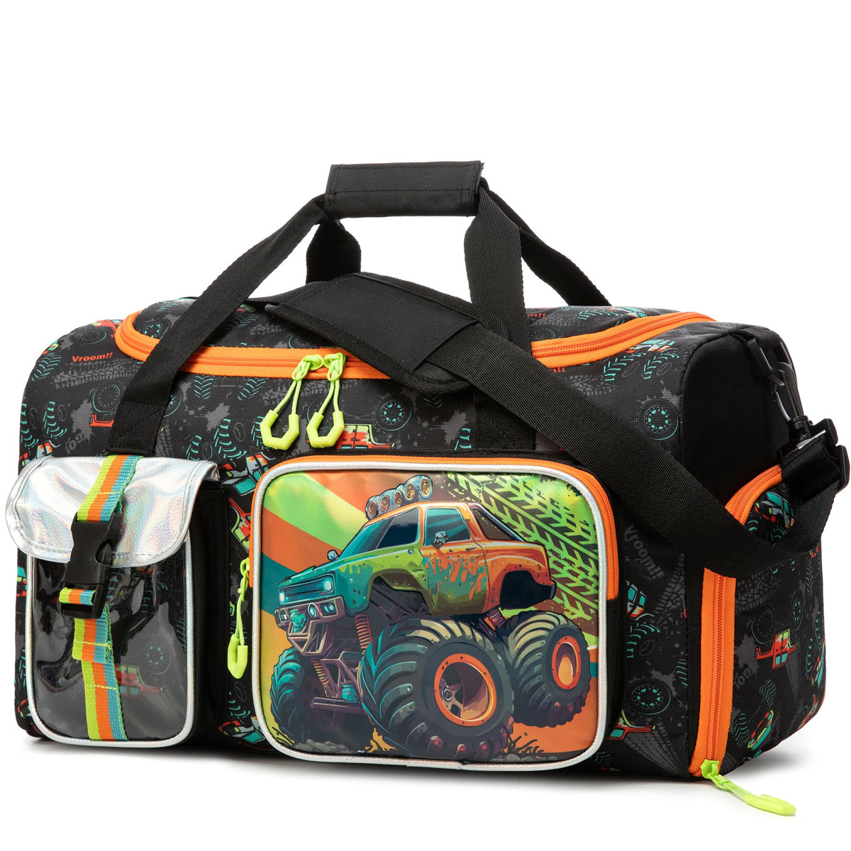 Kids Duffle Bag Boys Overnight Bag for Kids Weekender Travel Bags for Boys Sports Gym Tennis Bags with Shoe Compartment