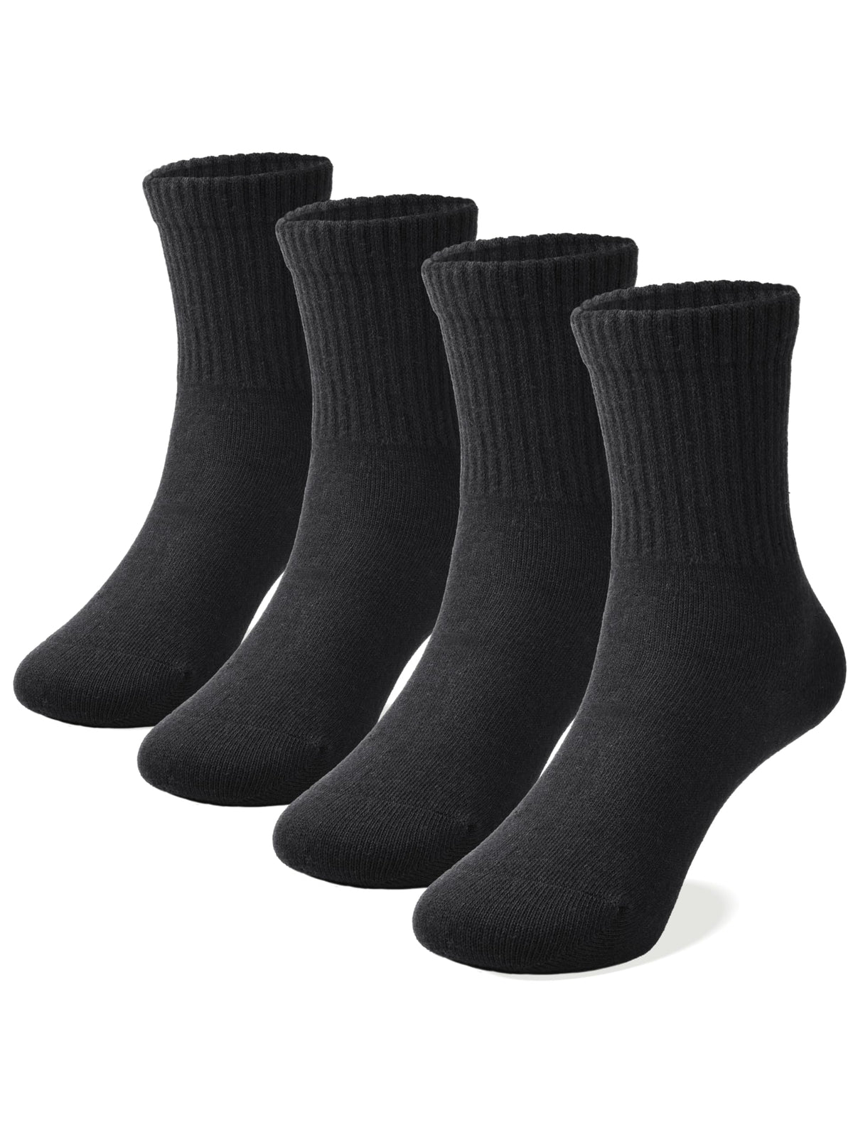 COTTON DAY Unisex School Kids Boys Girls Soft Combed Cotton Athletic Socks