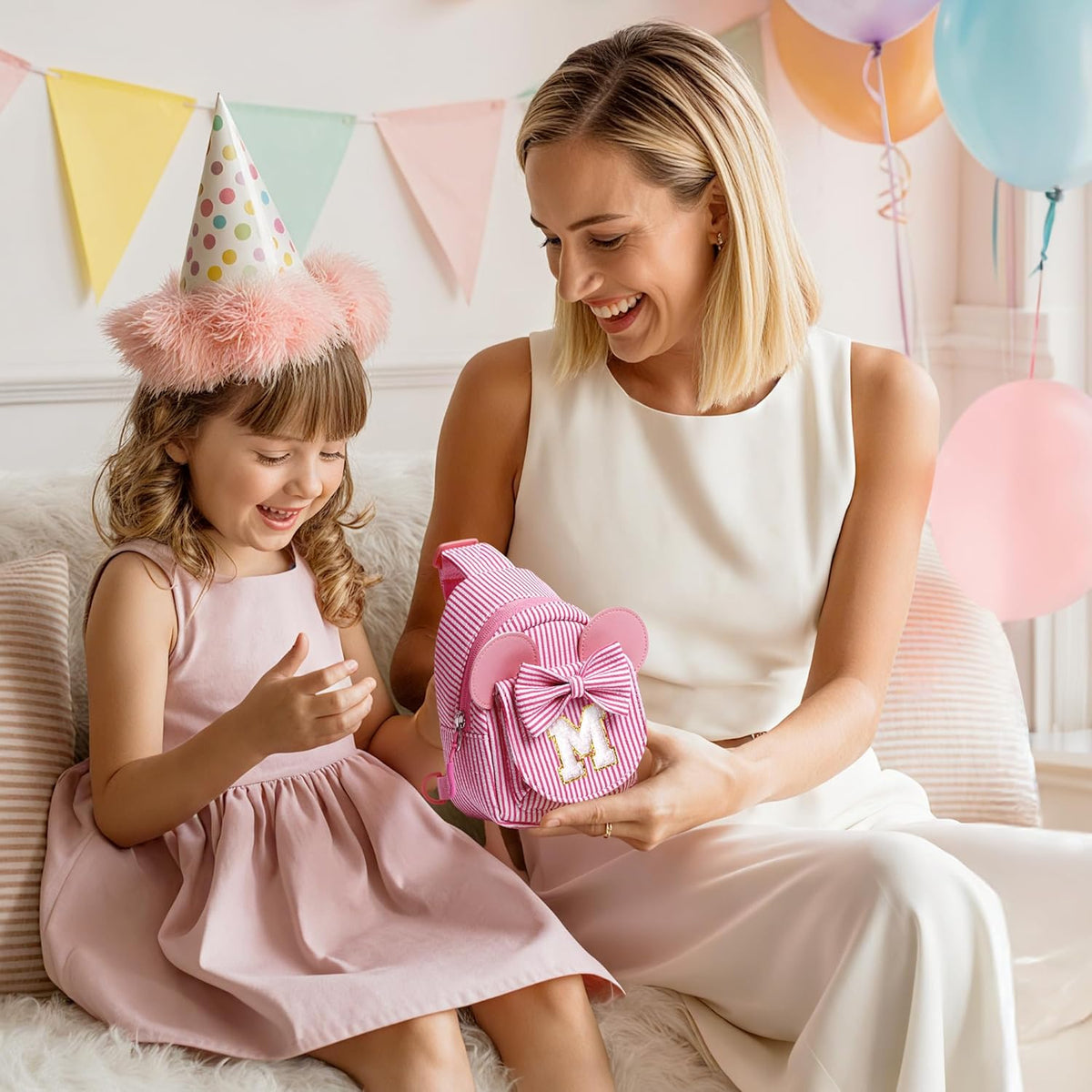 2 3 4 5 6 Year Old Girl Birthday Gift for Girls Sling Bag, Pink A