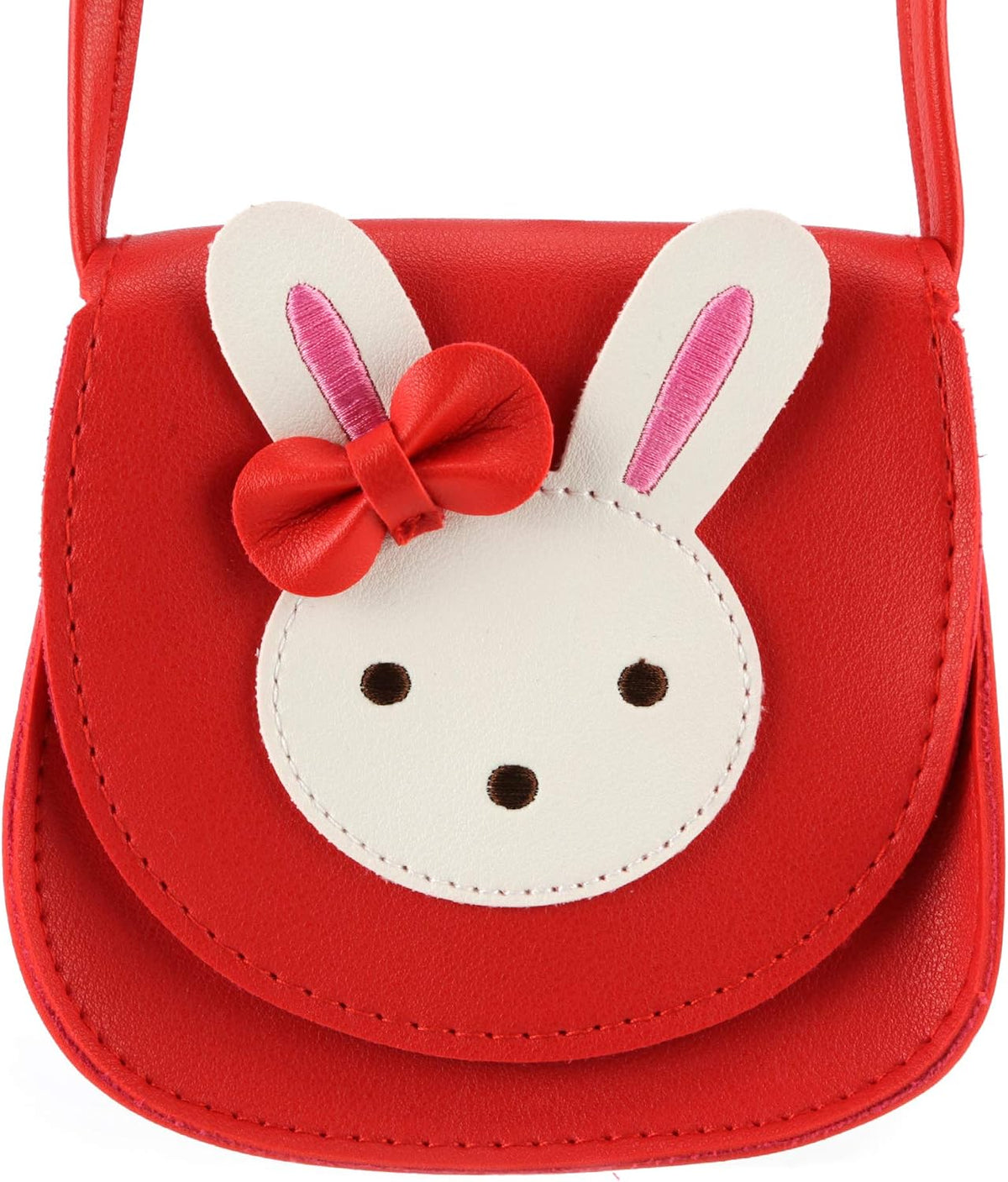 Little Mouse Ear Bow Crossbody Purse,PU Shoulder Handbag for Kids Girls Toddlers