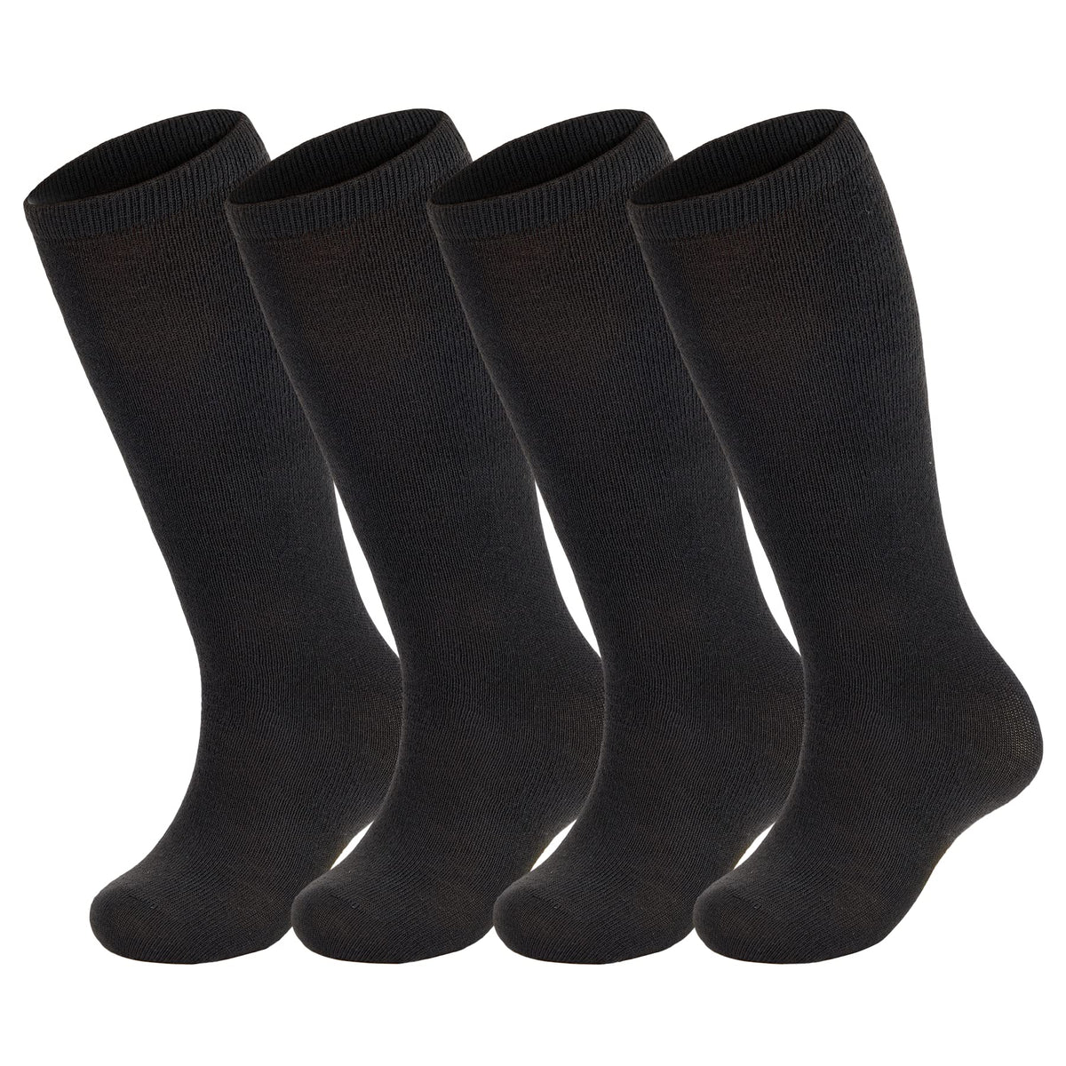Zando 4 Pairs Kids Soccer Socks Athletic Youth Boys Girls Knee High Socks