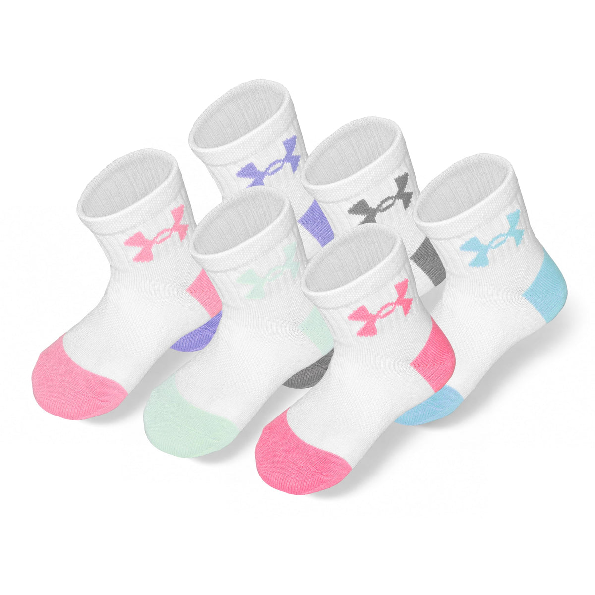 Under Armour girls Multi Pack Quarter Sock