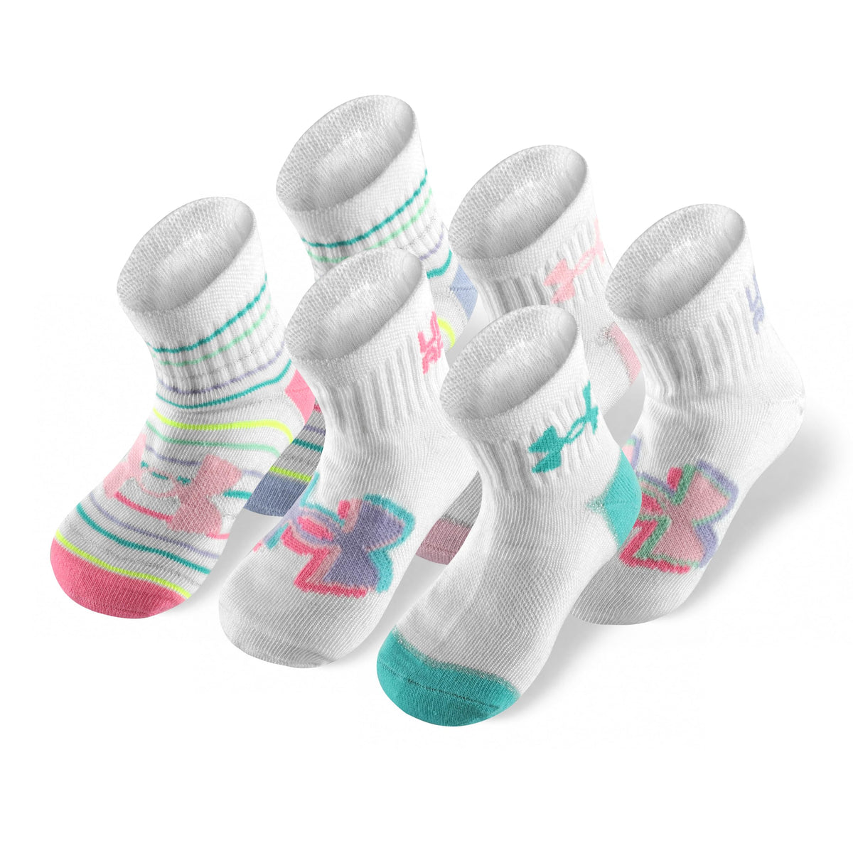 Under Armour girls Multi Pack Quarter Sock