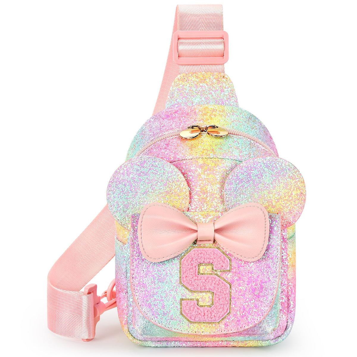 Mibasies Sling Bag for Girls Gift, Toddler Girl Toys, Pink O