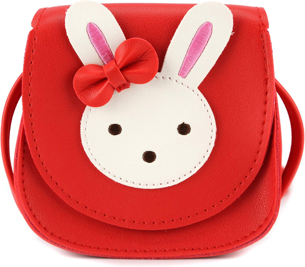 Little Mouse Ear Bow Crossbody Purse,PU Shoulder Handbag for Kids Girls Toddlers