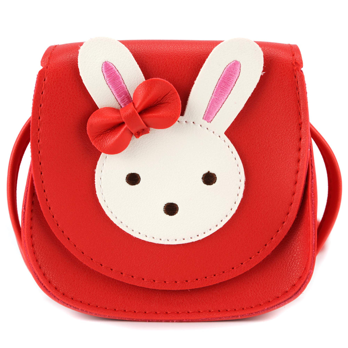 Little Mouse Ear Bow Crossbody Purse,PU Shoulder Handbag for Kids Girls Toddlers