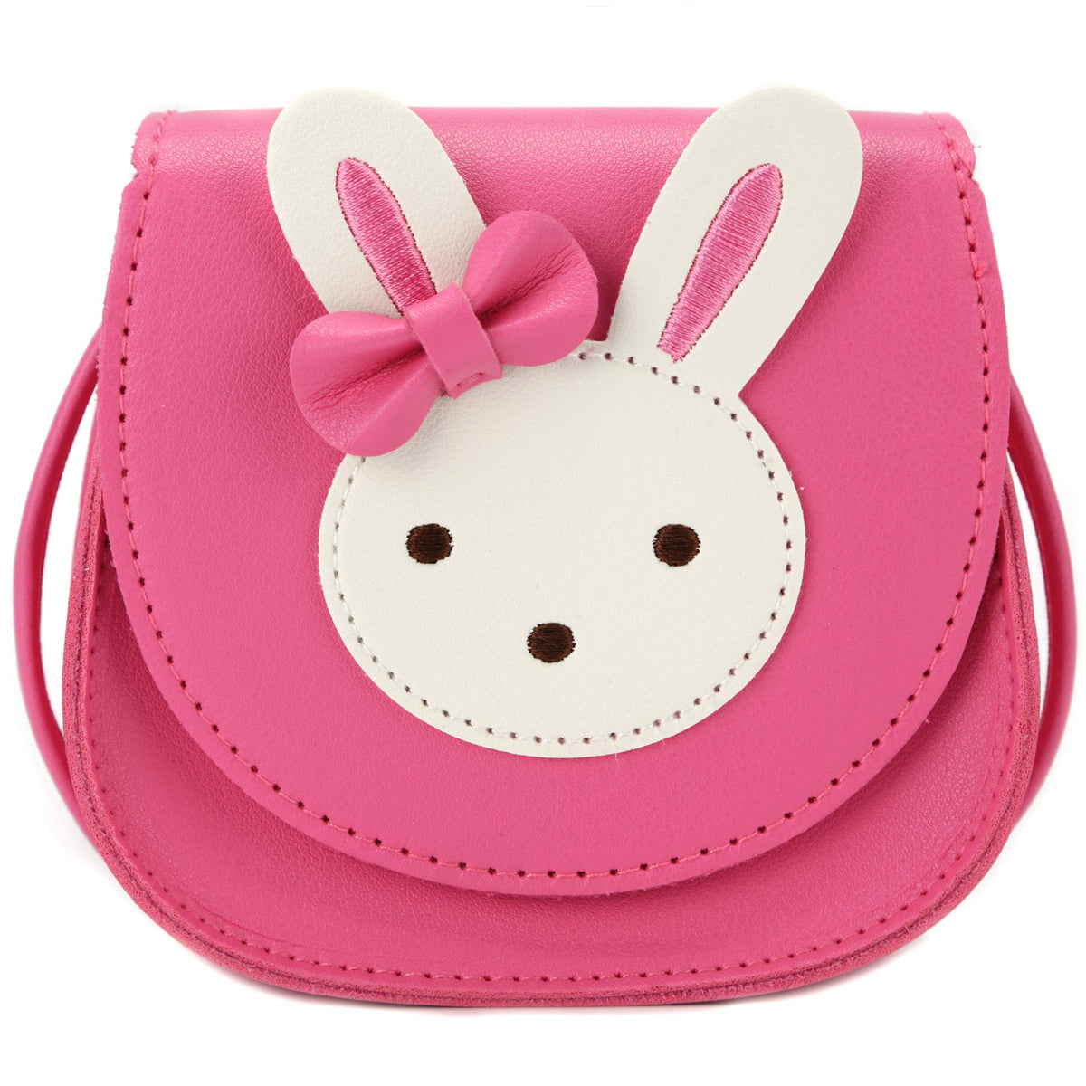 Little Mouse Ear Bow Crossbody Purse,PU Shoulder Handbag for Kids Girls Toddlers