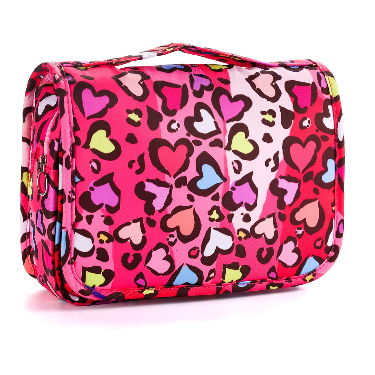 Kids Hanging Toiletry Bag for Girls, Travel Toiletry Bag for Little Young Girls Cosmetic Makeup Waterproof Wash Bag Toddler Traveling Toiletries, Unicorn Purple
