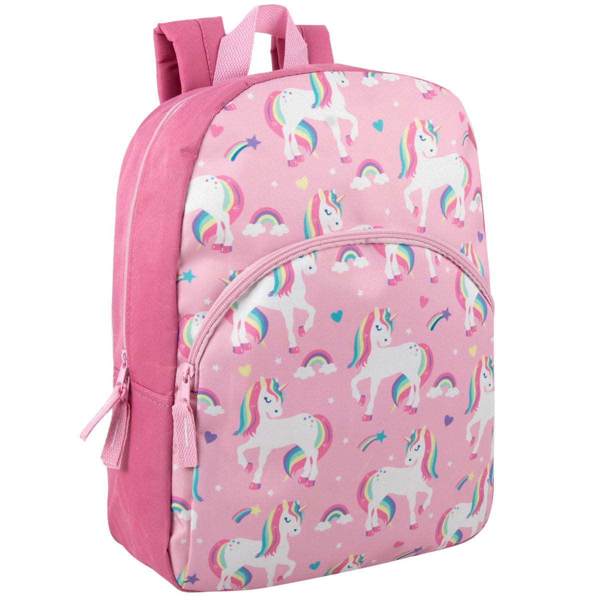 Trail maker 15 Inch Kids Backpacks for Boys & Girls | Preschool, Kindergarten, Elementary School Backpacks with Adjustable, Padded Straps (Radiant Rainbows)