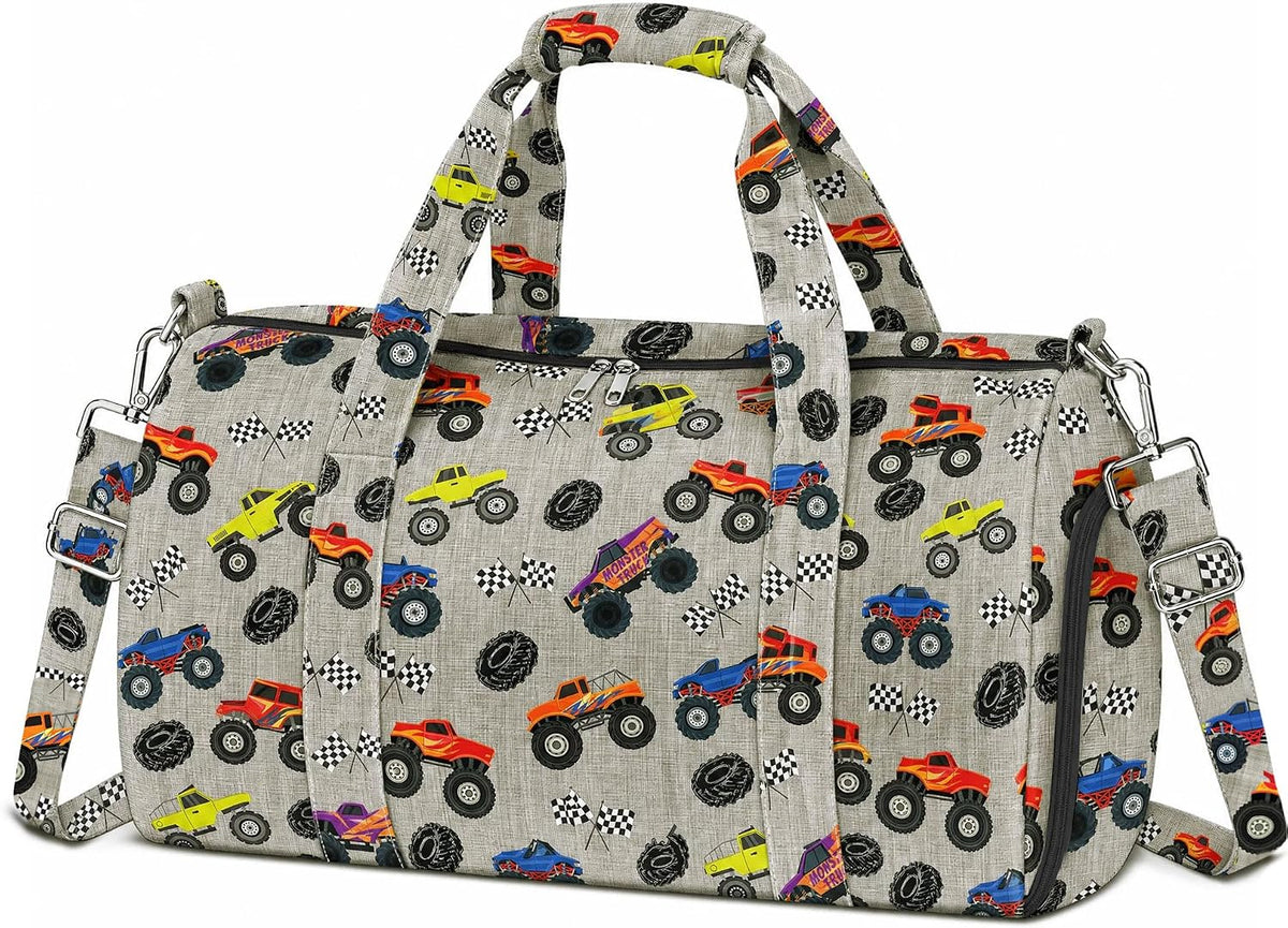 Travel Bag for Kids Sports Bag for Boys Kids Duffle Bag Boys Overnight Bag for Kid Weekender Bag Sleepover Bags for Boy Gym Bag with Shoe Compartment
