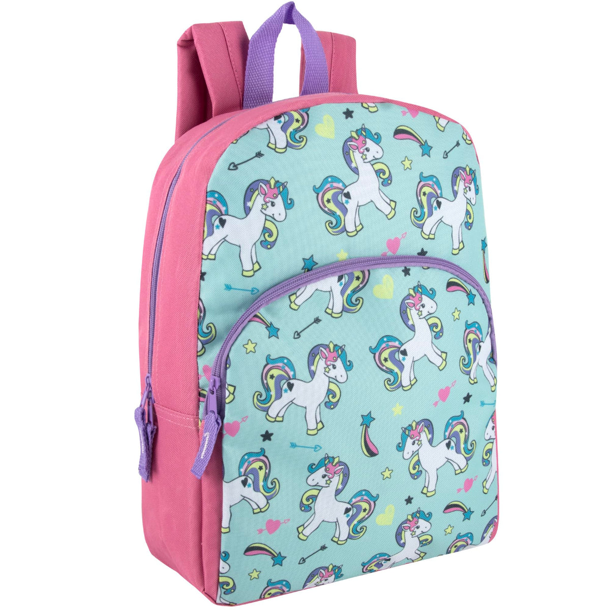Trail maker 15 Inch Kids Backpacks for Boys & Girls | Preschool, Kindergarten, Elementary School Backpacks with Adjustable, Padded Straps (Radiant Rainbows)