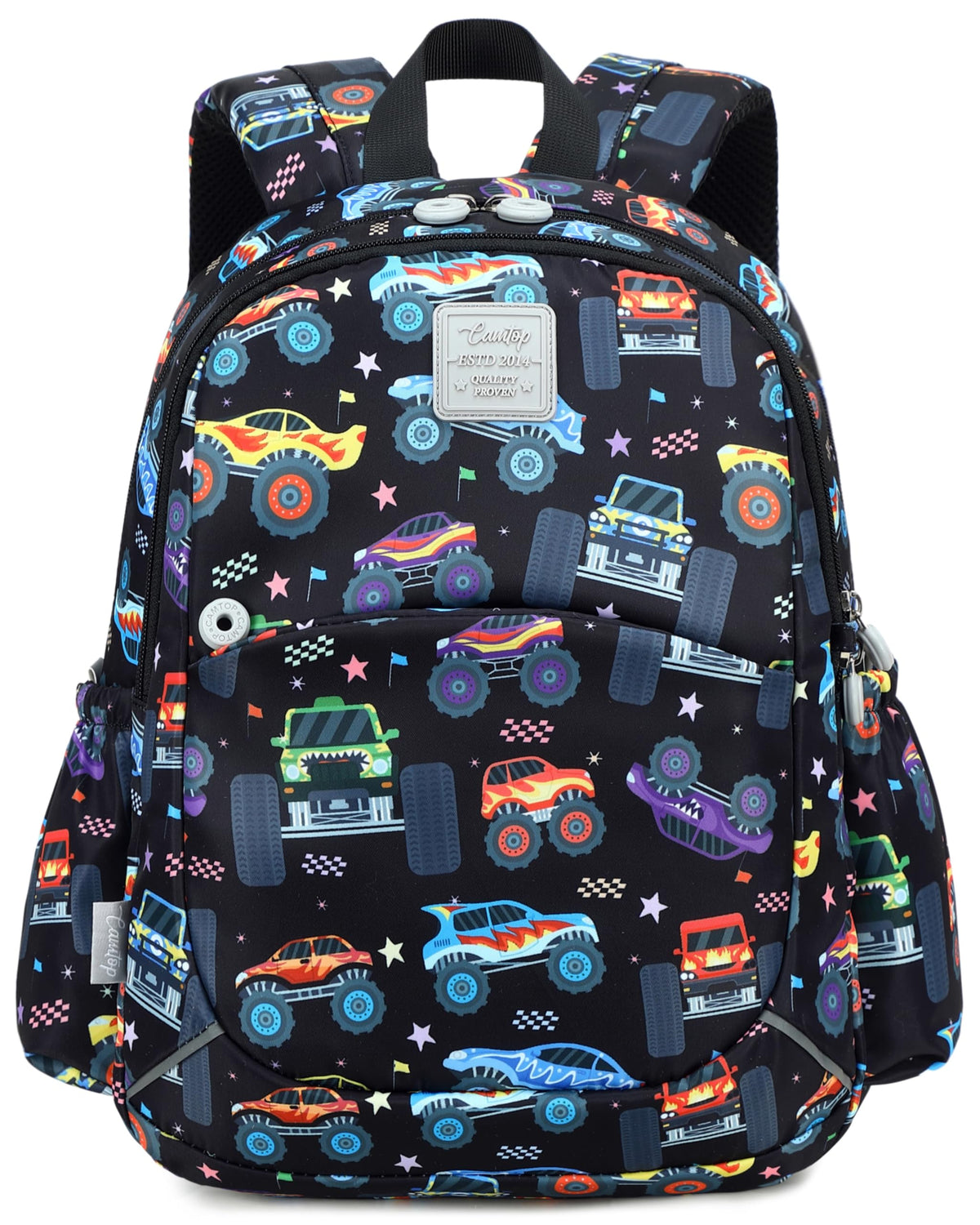 CAMTOP Toddler Backpack for Boys Girls 2-4, 12" H Kids Backpacks for Kindergarten Preschool, Small Bookbag for Daycare Travel (Black, 12''- Not fit A4 folder)