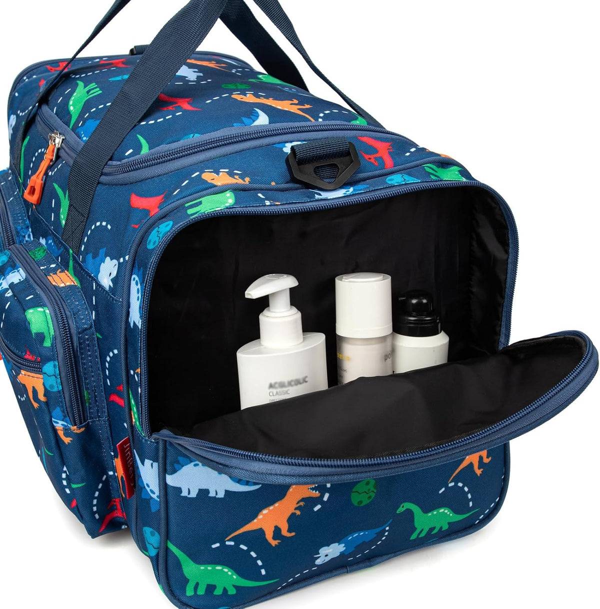 Kids Duffle Bag for Boys or Girls, Fit Travel, Weekend, or Overnight, 19" Length (Navy Blue, 19-Inch-Length)