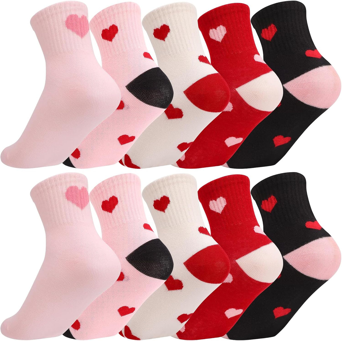 Girls Kids Crew Athletic Socks Cotton Breathable