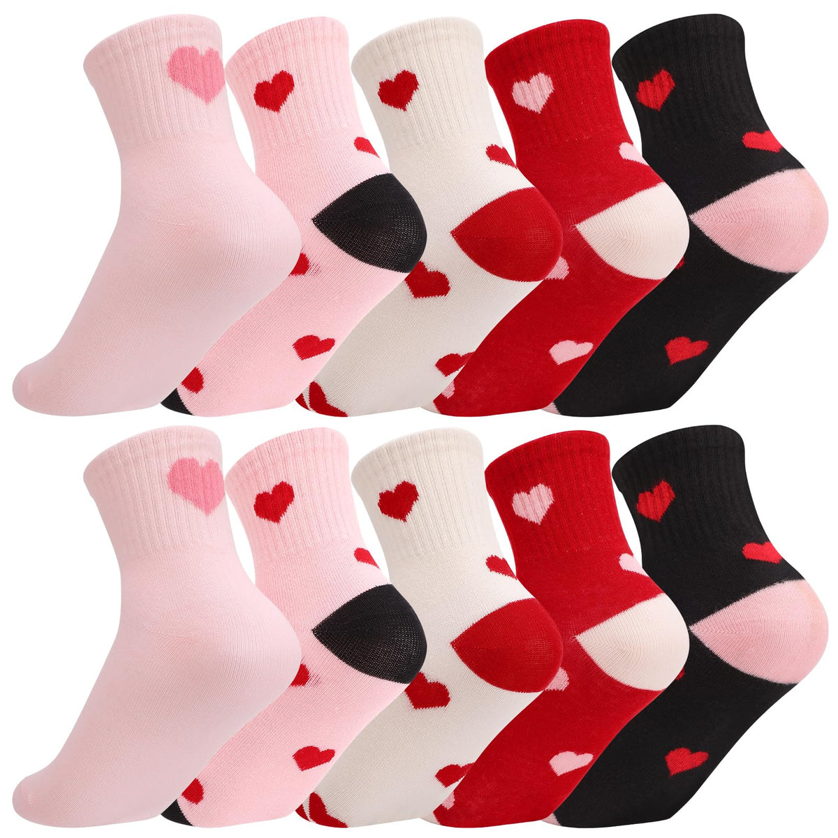 Girls Kids Crew Athletic Socks Cotton Breathable