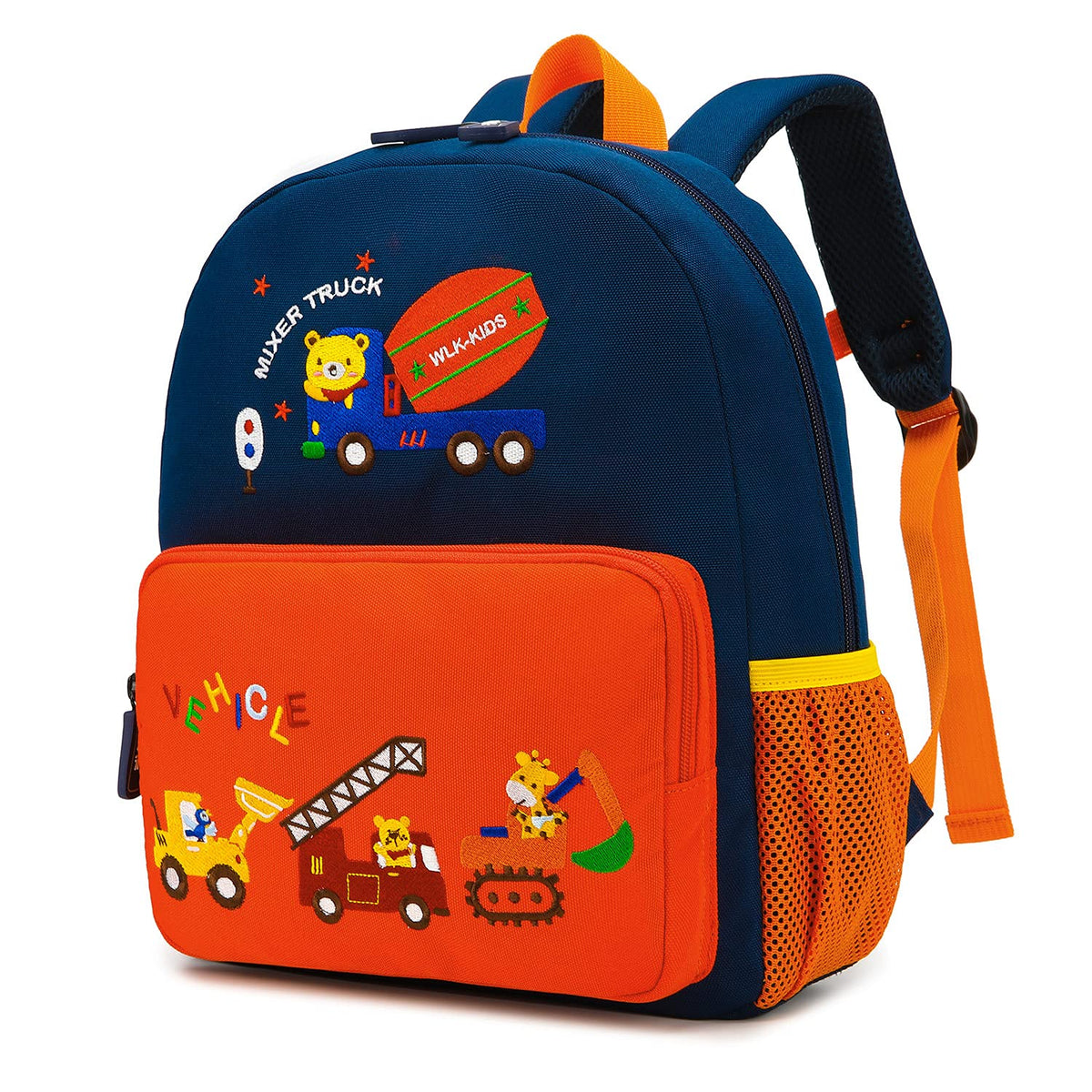 willikiva Car Dinosaur Kids Toddler Backpack for Boys and Girls Children Waterproof Preschool Bag(Red Music Party)