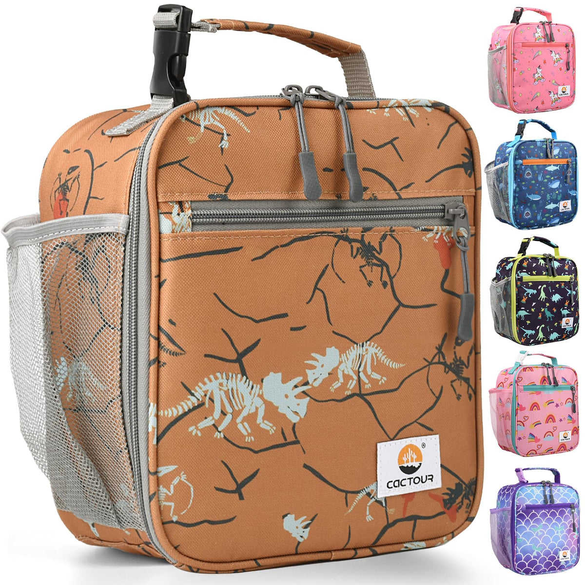CaCTOUR Lunch Box Kids,Premium Insulated Lunch Bag for Girls Boys,Soft Bag Mini Cooler Back to School Thermal Reusable Lunch Bag for Work School Picnic (Light Green)