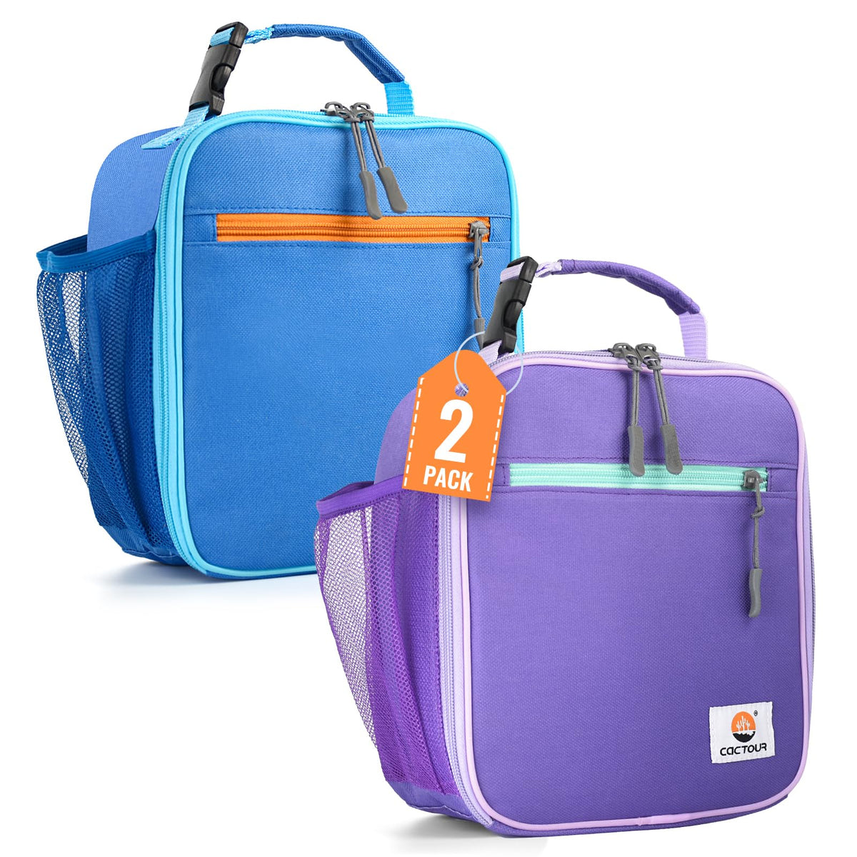 CaCTOUR Lunch Box Kids,Premium Insulated Lunch Bag for Girls Boys,Soft Bag Mini Cooler Back to School Thermal Reusable Lunch Bag for Work School Picnic (Light Green)