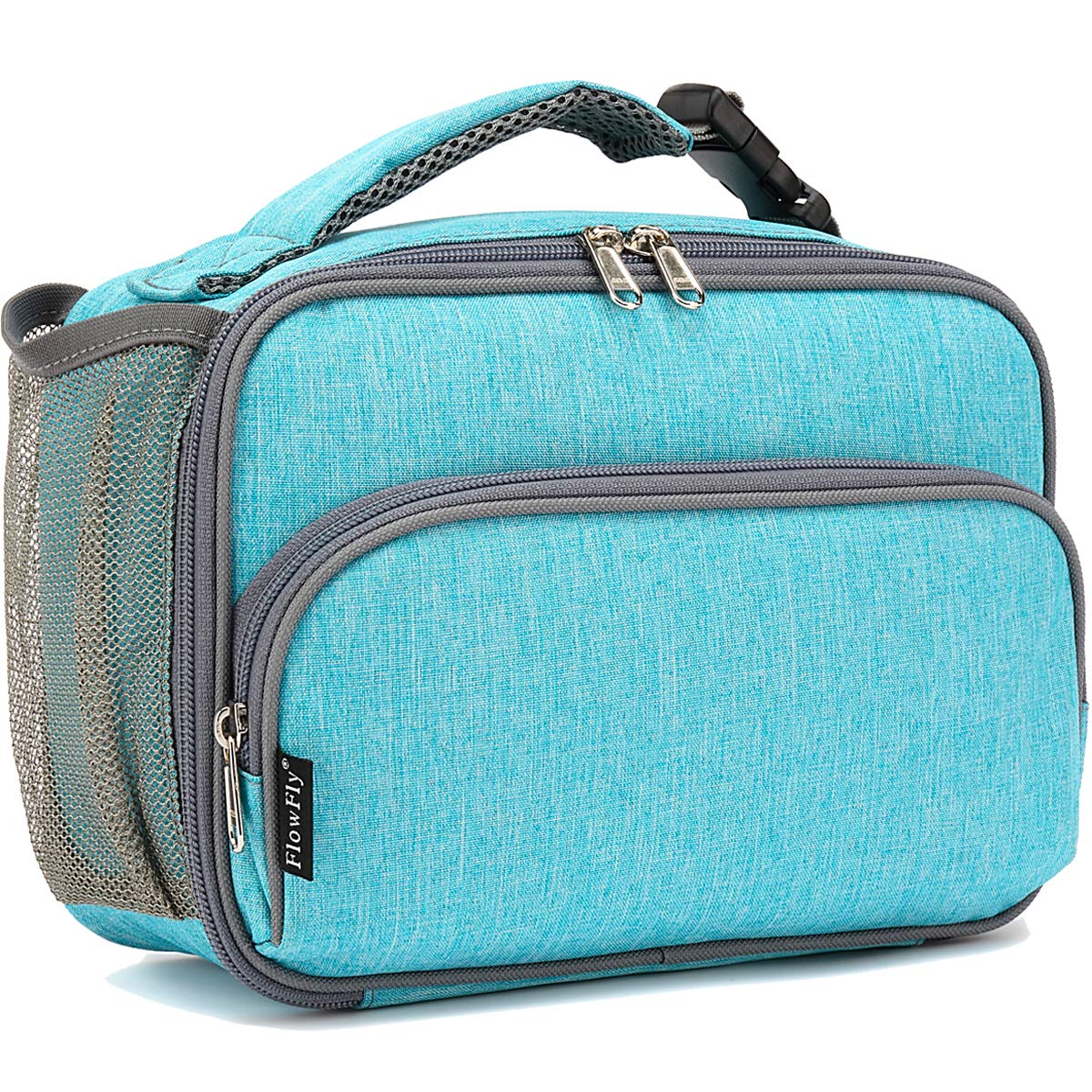 FlowFly Kids Lunch box Insulated Soft Bag Mini Cooler Back to School Thermal Meal Tote Kit for Girls, Boys, Car