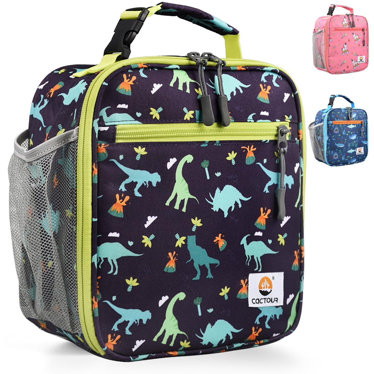 CaCTOUR Lunch Box Kids,Premium Insulated Lunch Bag for Girls Boys,Soft Bag Mini Cooler Back to School Thermal Reusable Lunch Bag for Work School Picnic (Light Green)
