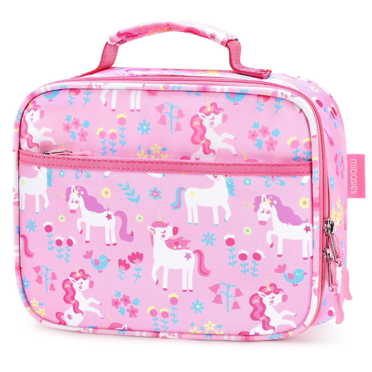 mibasies Kids Lunch Box for Girls, Insulated Lunch Bag School Kindergarten