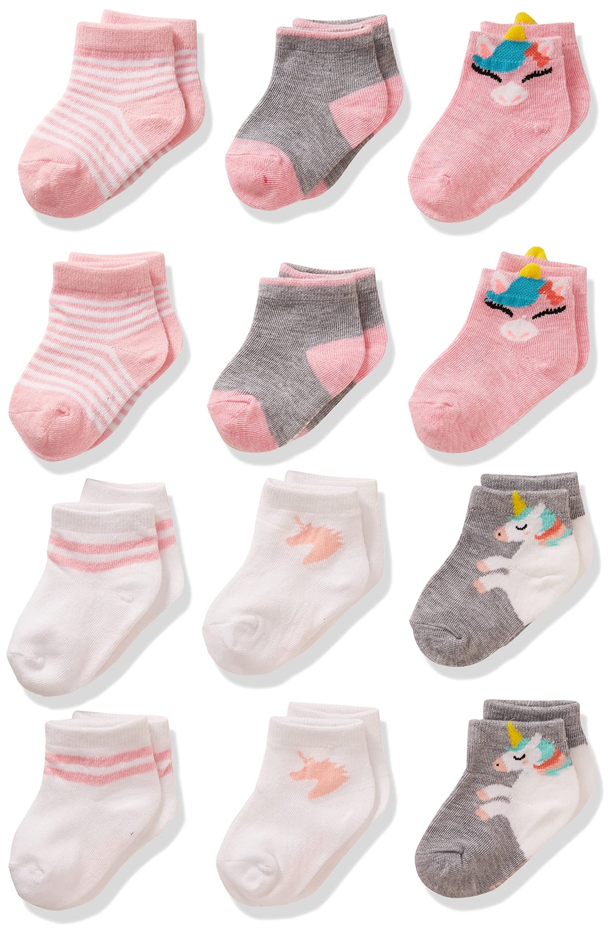 Cherokee Baby Girls' 12 Pack Shorty Ankle Socks