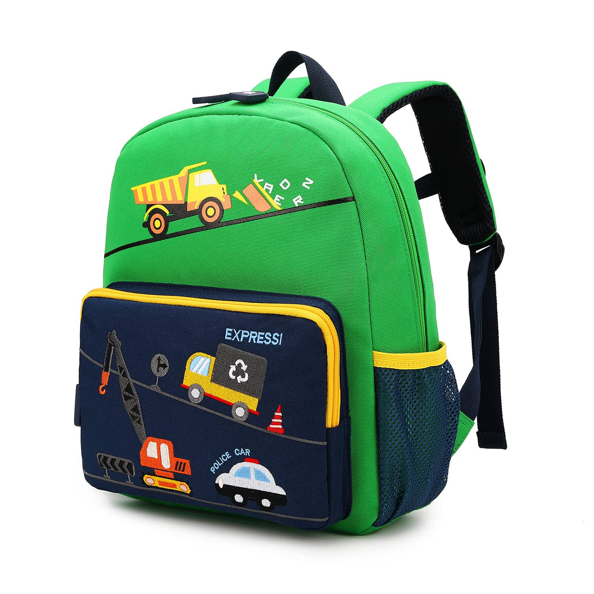 willikiva Car Dinosaur Kids Toddler Backpack for Boys and Girls Children Waterproof Preschool Bag(Red Scool Bus)