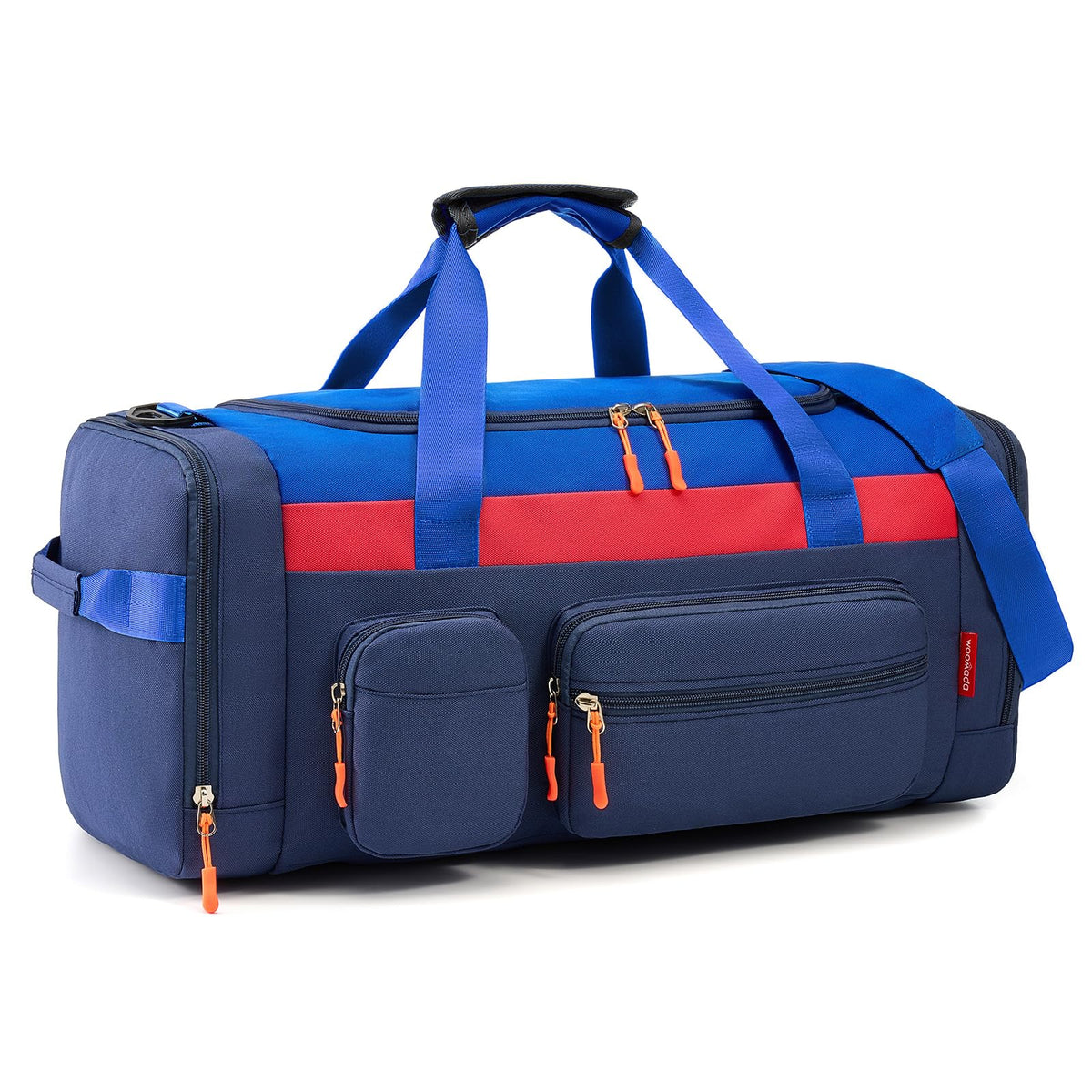WOOMADA Kids Duffle Bag for Boys or Girls,Weekender Overnight Bag with Shoe Compartment & Wet Pocket Perfect For School, Sports, Overnight Trips(Teal Blue)