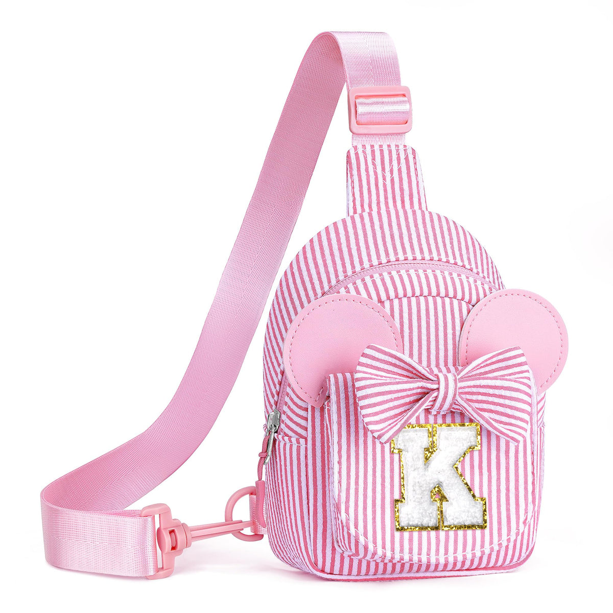 2 3 4 5 6 Year Old Girl Birthday Gift for Girls Sling Bag, Pink A