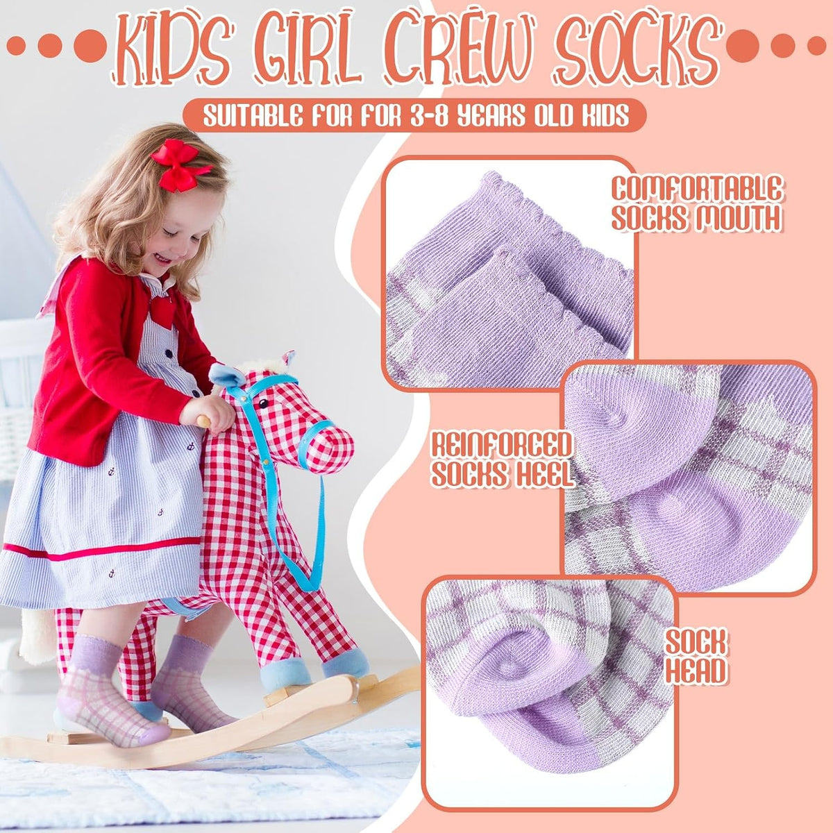 Bencailor 20 Pairs Girls Socks