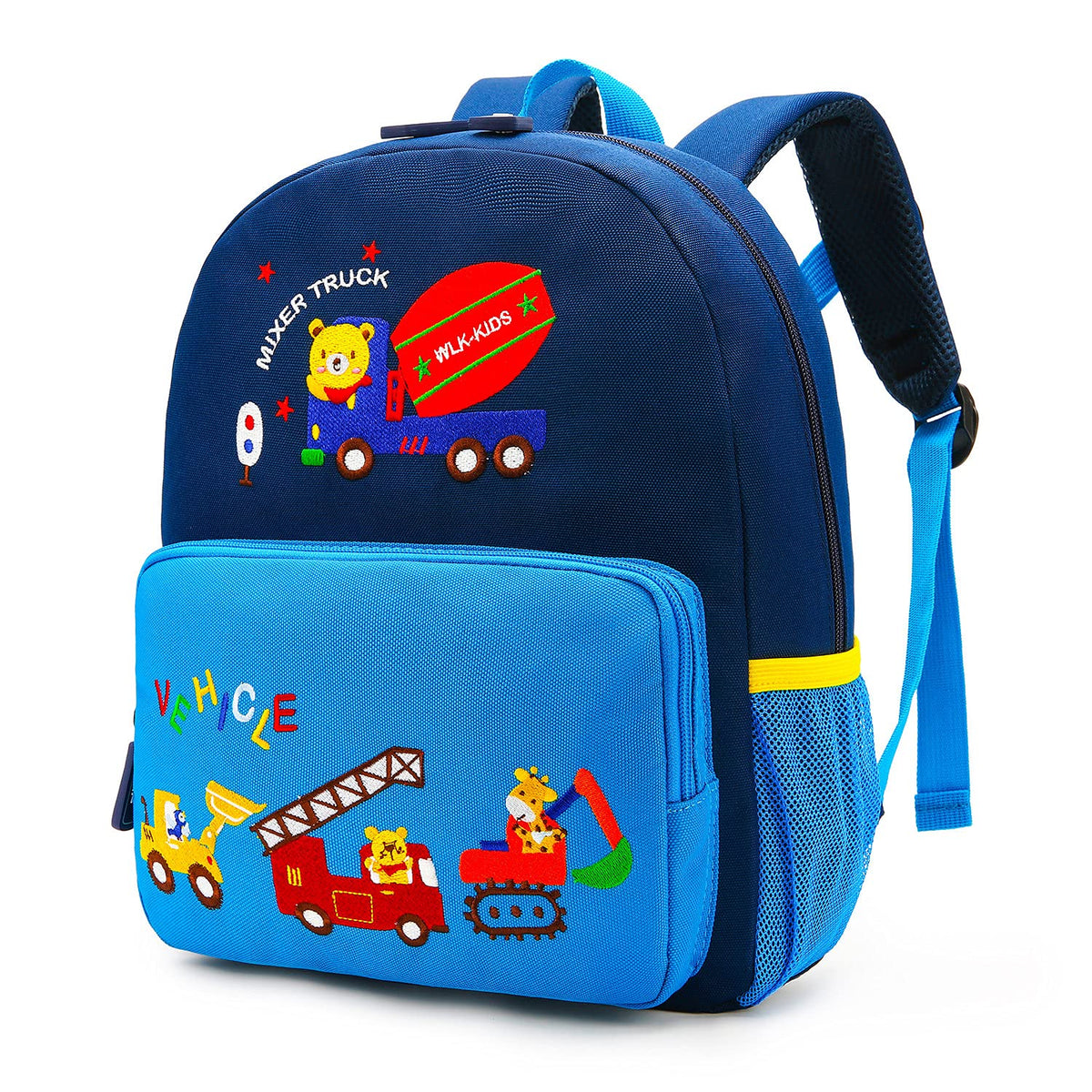 willikiva Car Dinosaur Kids Toddler Backpack for Boys and Girls Children Waterproof Preschool Bag(Red Music Party)