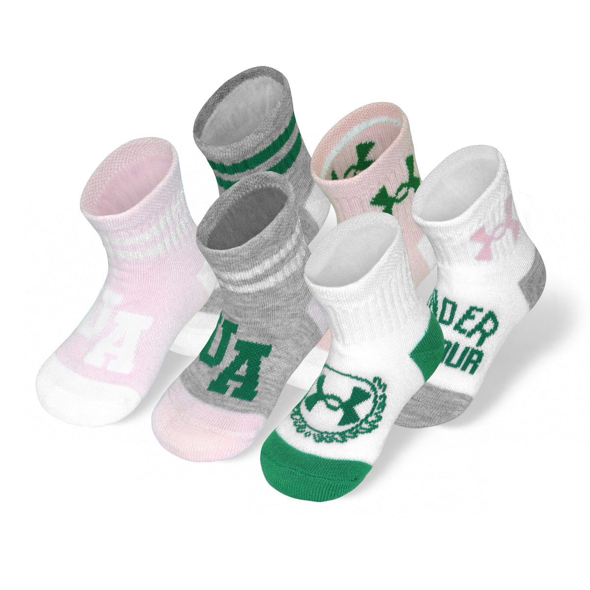 Under Armour girls Multi Pack Quarter Sock
