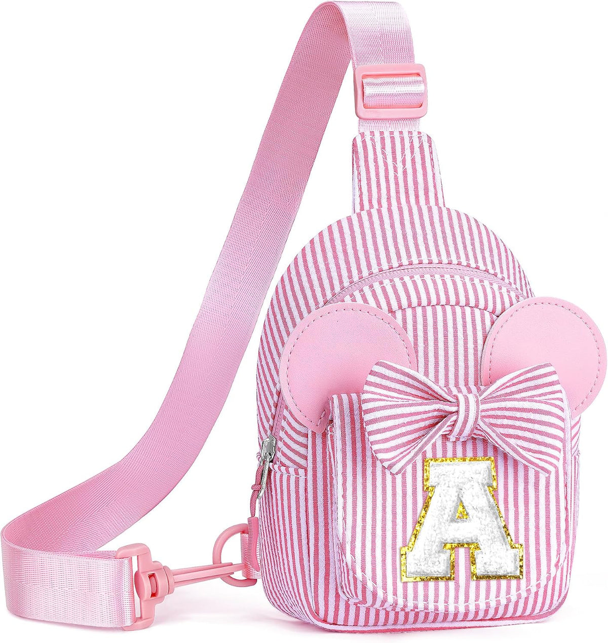 2 3 4 5 6 Year Old Girl Birthday Gift for Girls Sling Bag, Pink A