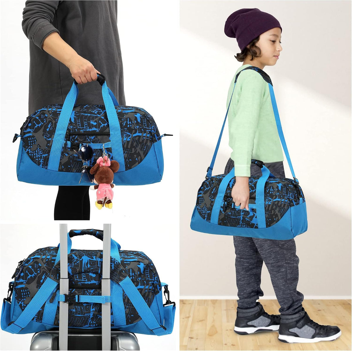 Kids Overnighter Duffel Bag Carry-On Size Sport Bag(11tylan)