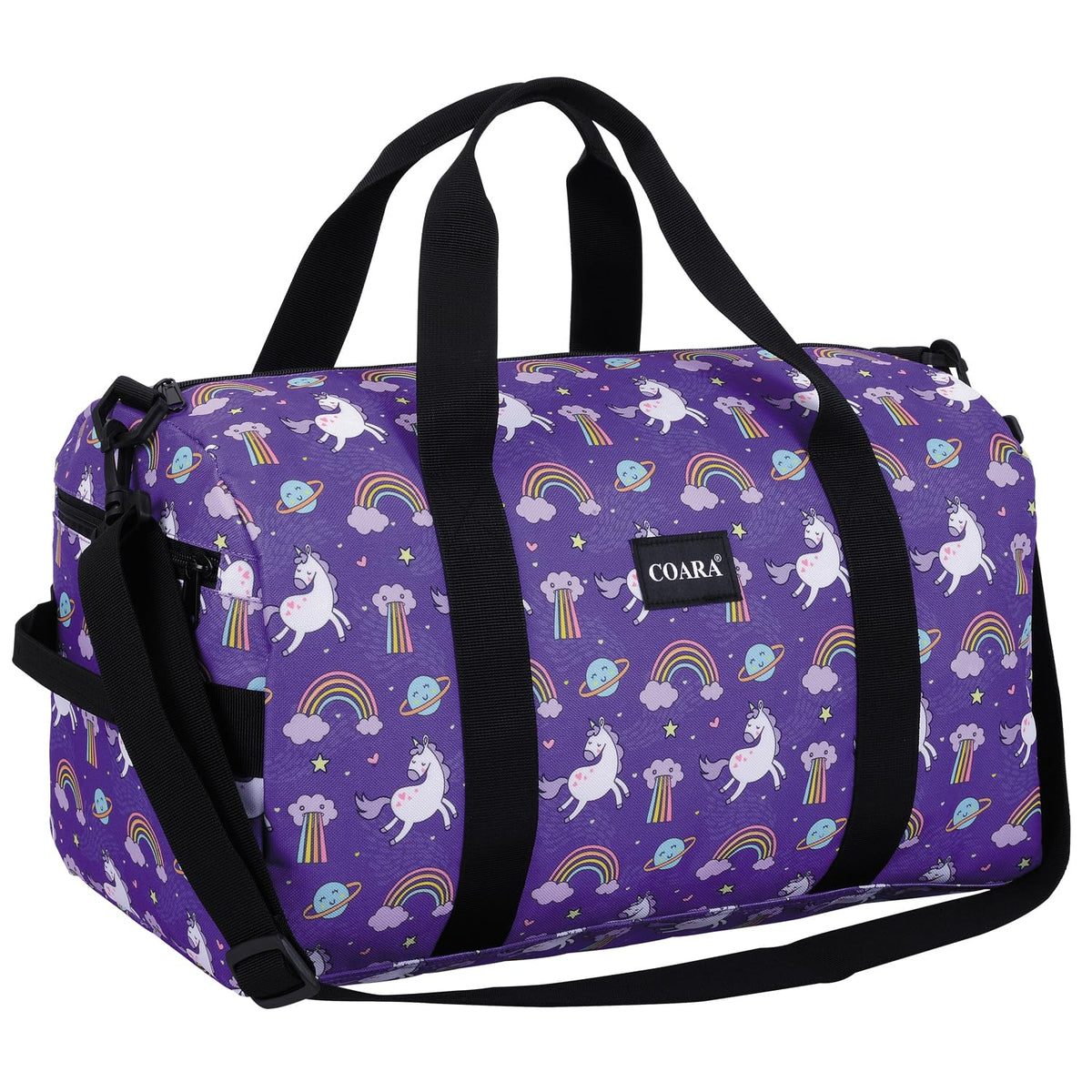 Kids Duffle Bag Overnight Travel Sports Weekender Duffel Bag for Boys Girls
