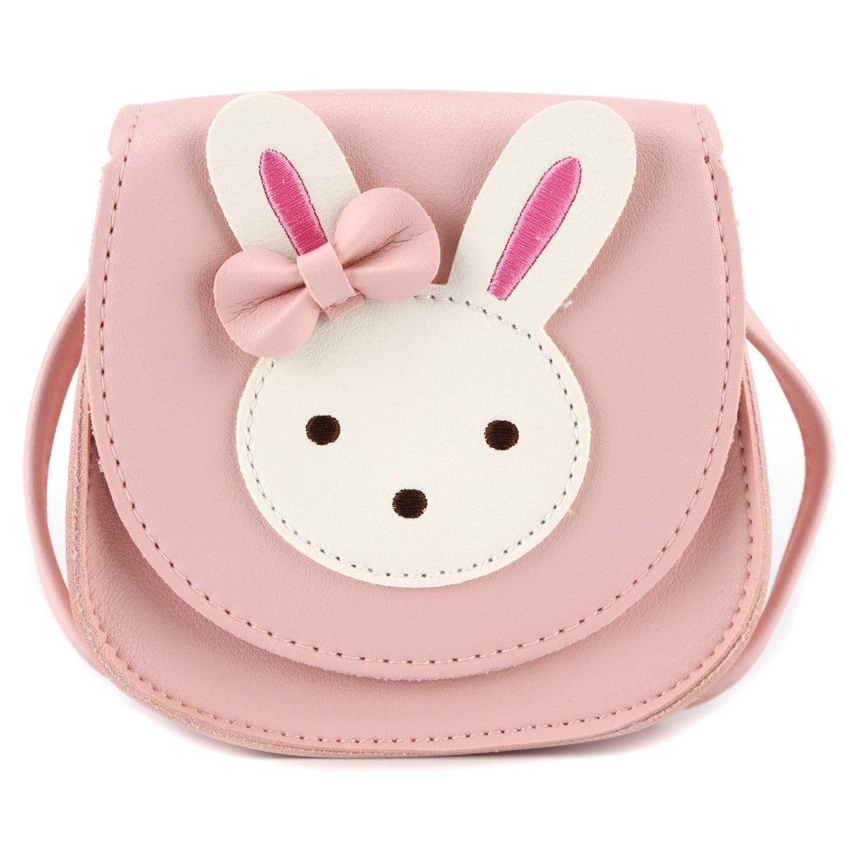 Little Mouse Ear Bow Crossbody Purse,PU Shoulder Handbag for Kids Girls Toddlers