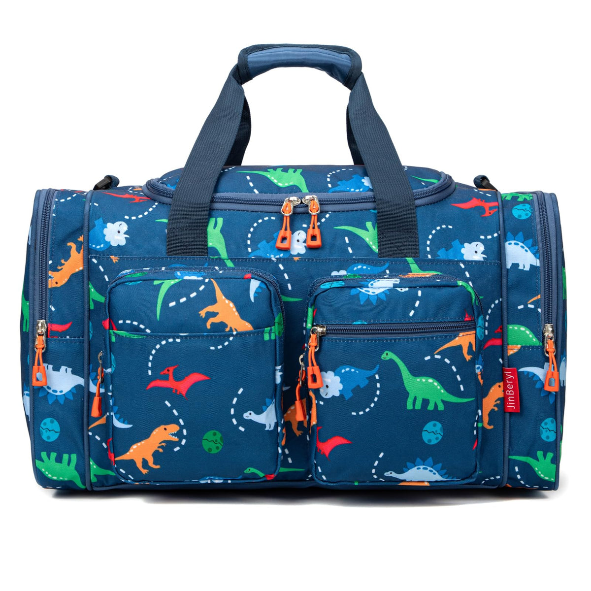 Kids Duffle Bag for Boys or Girls, Fit Travel, Weekend, or Overnight, 19" Length (Navy Blue, 19-Inch-Length)