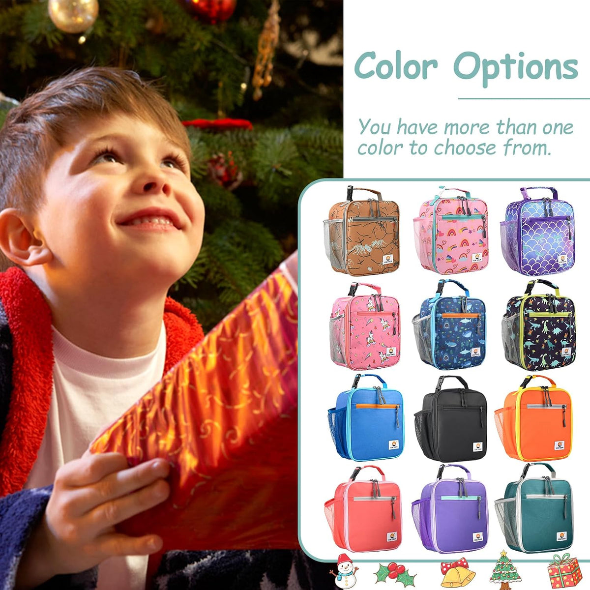CaCTOUR Lunch Box Kids,Premium Insulated Lunch Bag for Girls Boys,Soft Bag Mini Cooler Back to School Thermal Reusable Lunch Bag for Work School Picnic (Light Green)