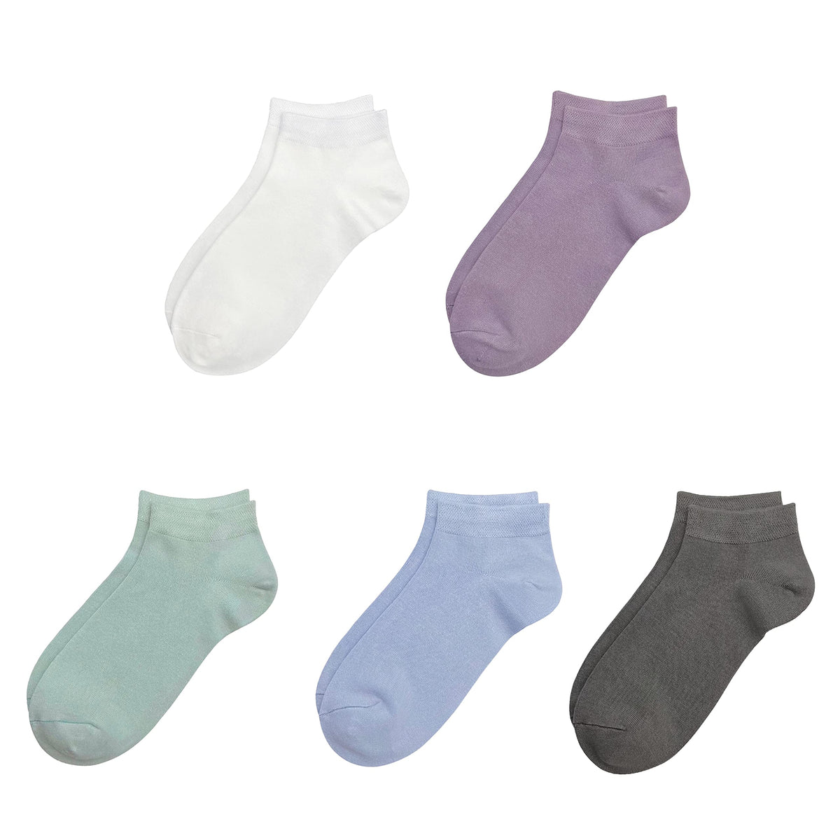 SERISIMPLE Viscose Bamboo School Socks Ankle Super Soft Kids Socks Stretch Cuffs Athletic Socks Odor Anti-odor 5 Pairs
