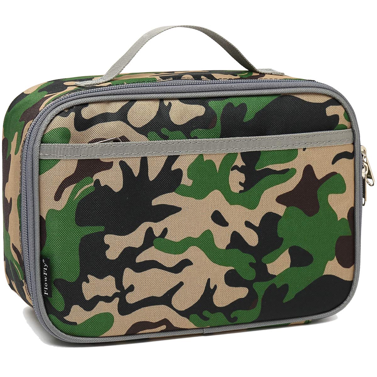 FlowFly Kids Lunch box Insulated Soft Bag Mini Cooler Back to School Thermal Meal Tote Kit for Girls, Boys, Car