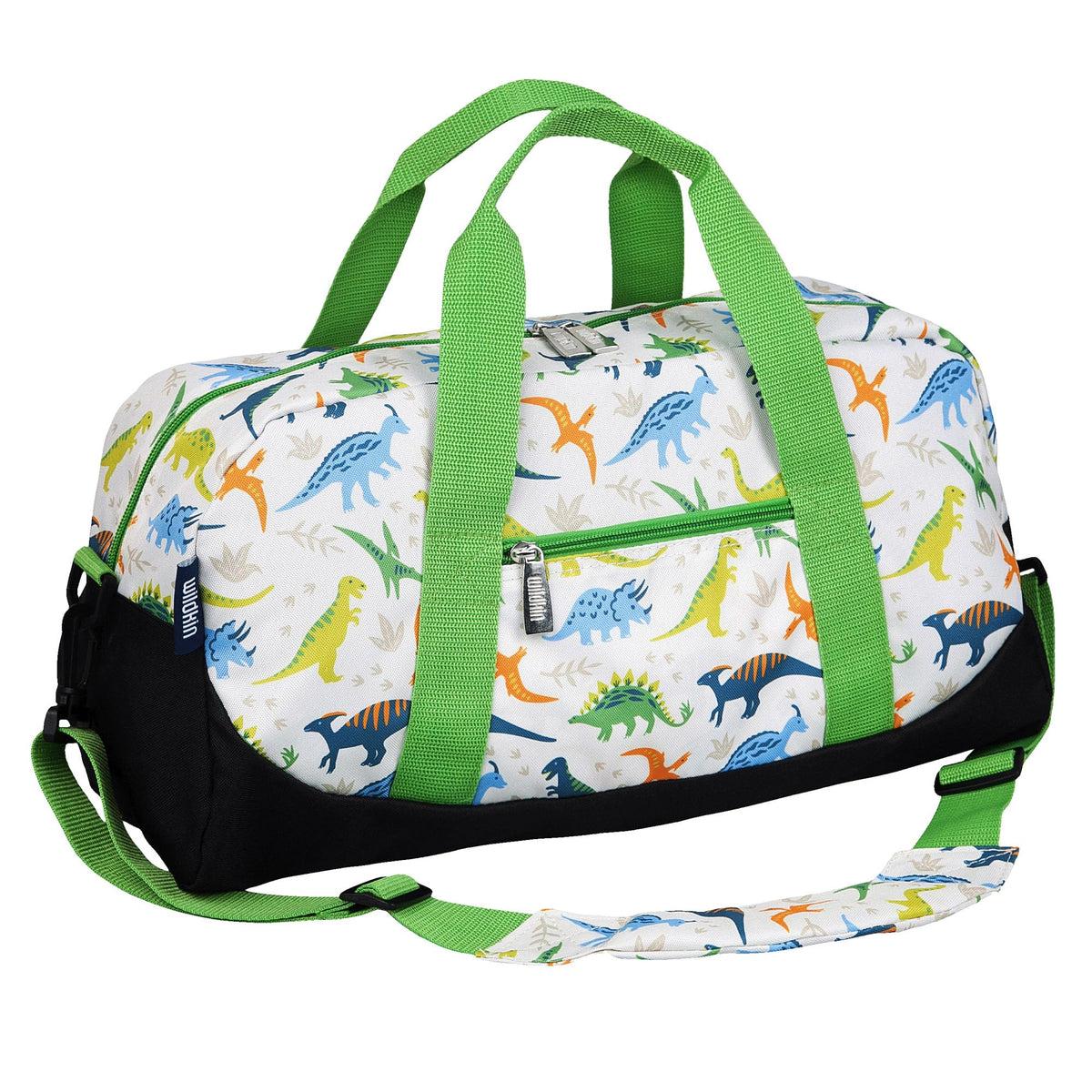 Wildkin Overnighter Duffel Bag for Kids, Trains, Planes, and Trucks