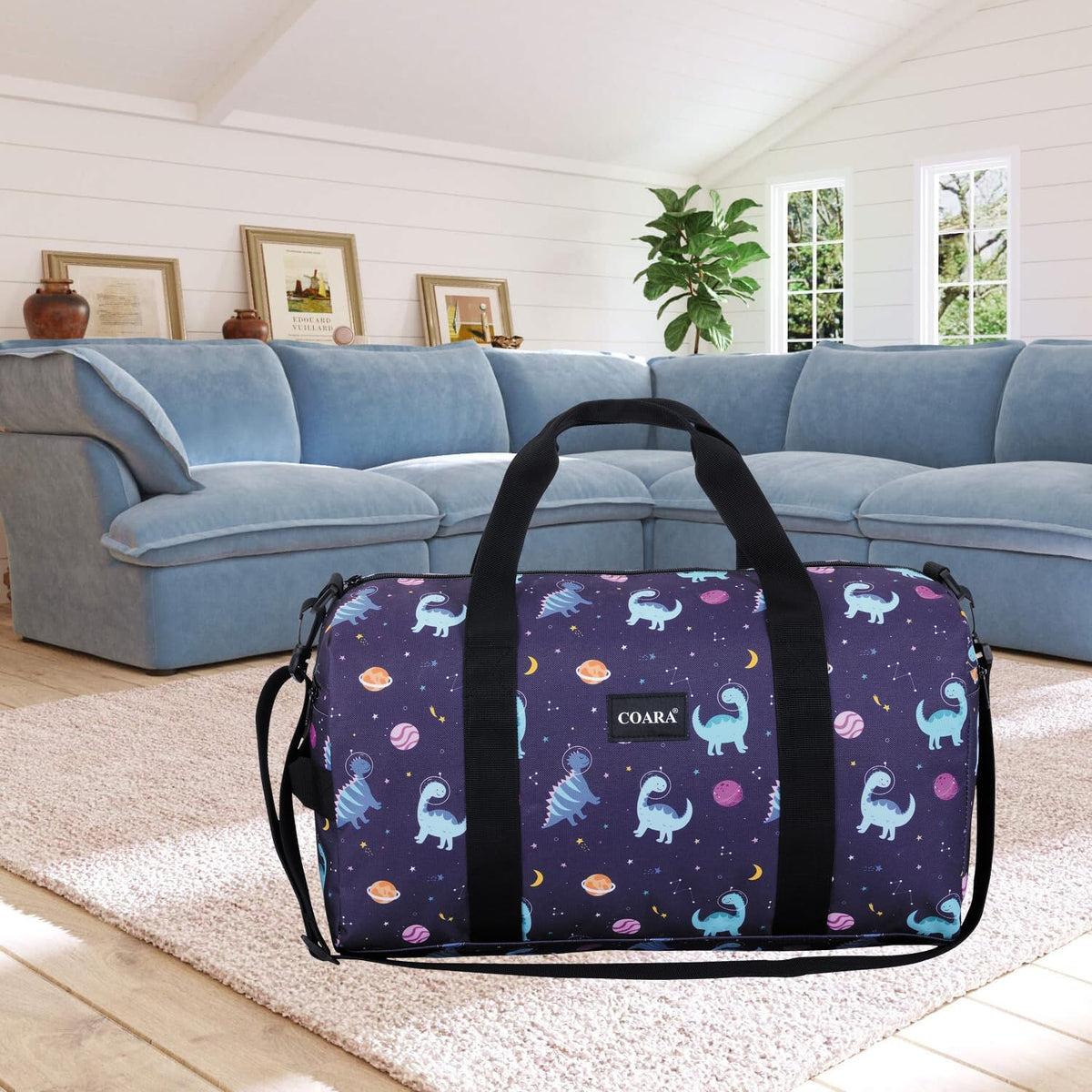 Kids Duffle Bag Overnight Travel Sports Weekender Duffel Bag for Boys Girls