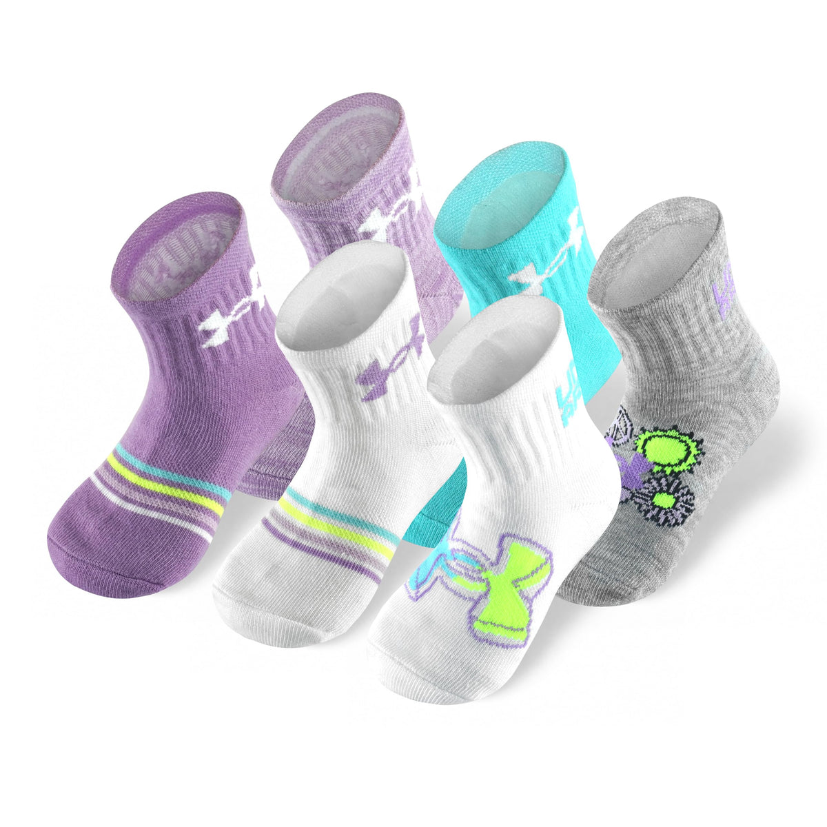 Under Armour girls Multi Pack Quarter Sock